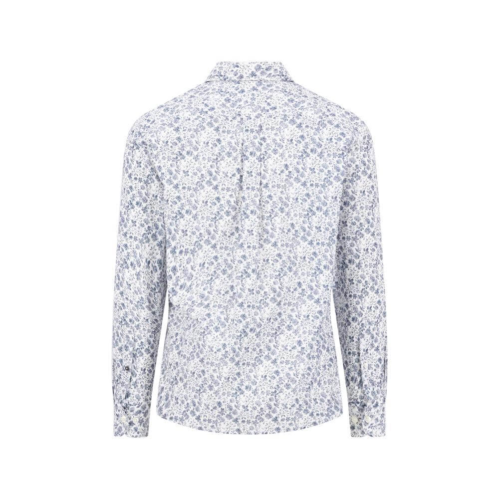 Fynch-Hatton Blue Floral Print Shirt